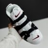 کفش نایک ایر مور آپتمپو سفید مشکی قرمز Nike Air More Uptempo White Black Red