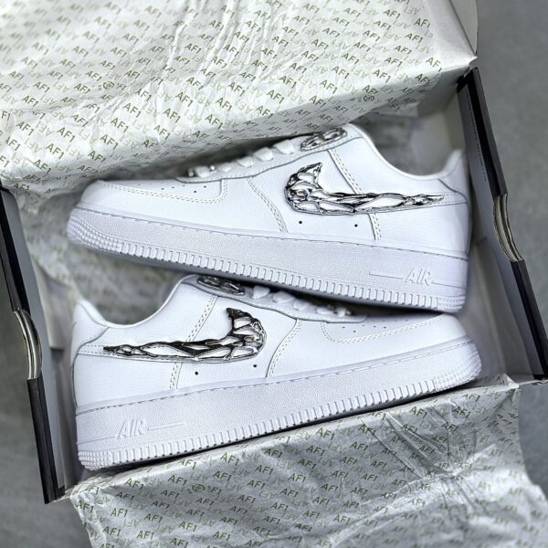 کفش نایک ایر فورس وان مولتن متال سفید استخوانی Nike Air Force 1 Molten Metal White Bone