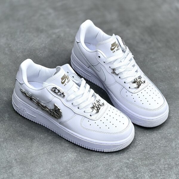 کفش نایک ایر فورس وان مولتن متال سفید استخوانی Nike Air Force 1 Molten Metal White Bone