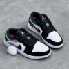کفش نایک ایر جردن وان لو سبز مشکی Nike Air Jordan 1 Low Green Black