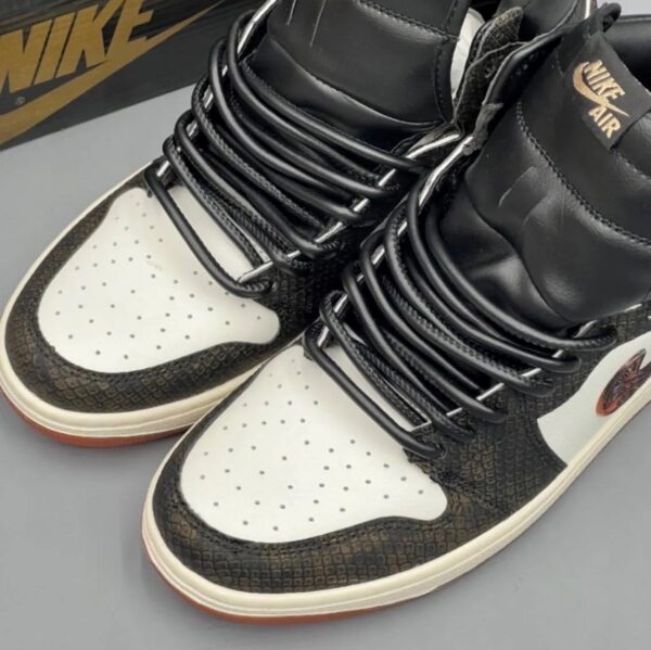 converted-6-1 کفش نایک ایر جردن وان ساقدار پوست مار دراگون Nike Air Jordan 1 High Dragon Snakeskin
