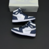 ollye9me کفش نایک ایر جردن وان ساقدار رترو سرمهای Nike Air Jordan 1 Retro High Navy