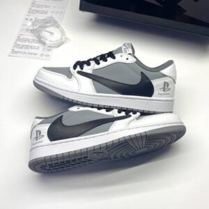 کفش نایک ایر جردن وان لو تراویس اسکات پلی‌استیشن Nike Air Jordan 1 Low Travis Scott PlayStation