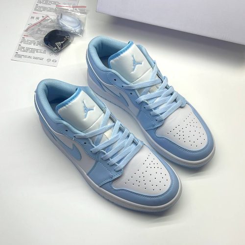 photo_15_2025-06-07_03-45-22-500x500-1 کفش نایک ایر جردن وان لو آیس بلو Nike Air Jordan 1 Low Ice Blue