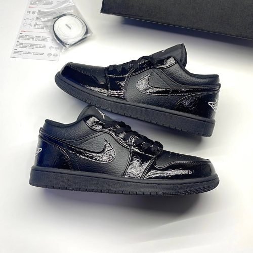 photo_1_2025-06-07_03-45-22-500x500-1 کفش نایک ایر جردن وان لو پتنت الفنت بلک Nike Air Jordan 1 Low Patent Elephant Black
