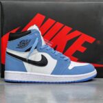 کفش نایک ایر جردن وان ساقدار یونی‌ورسیتی آبی Nike Air Jordan 1 High University Blue