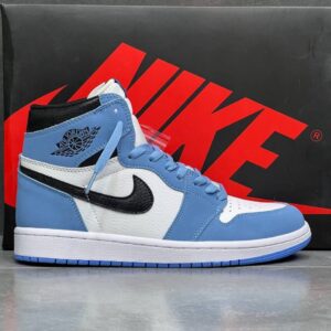کفش نایک ایر جردن وان ساقدار یونی‌ورسیتی آبی Nike Air Jordan 1 High University Blue