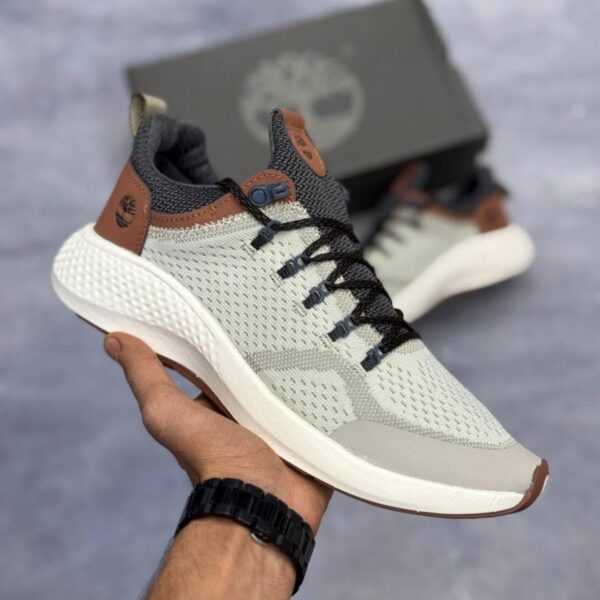 کفش تیمبرلند کرم مردانه Timberland Sneaker Nubuck Beige Men’s