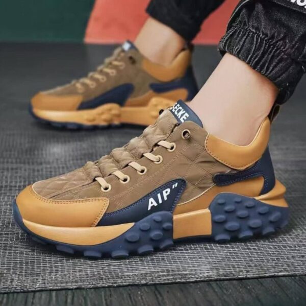photo_1_2026-07-14_23-28-08 کتونی لژدار مردانه قهوهای Men’s Brown Platform Sneakers