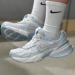 کفش نایک وی تو کی آبی سفید Nike V2K Blue White