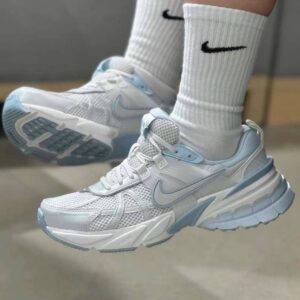 کفش نایک وی تو کی آبی سفید Nike V2K Blue White