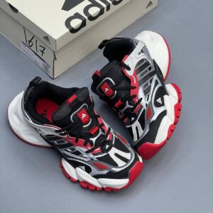 کفش آدیداس رانر دیلاکس کرم مشکی قرمز Adidas Runner Deluxe Cream Black Red