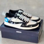 کفش نایک ایر جردن وان لو تراویس اسکات نورث فیس جدید Nike Air Jordan 1 Low Travis Scott x North Face New