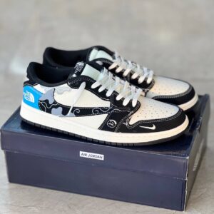 کفش نایک ایر جردن وان لو تراویس اسکات نورث فیس جدید Nike Air Jordan 1 Low Travis Scott x North Face New