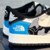 کفش نایک ایر جردن وان لو تراویس اسکات نورث فیس جدید Nike Air Jordan 1 Low Travis Scott x North Face New