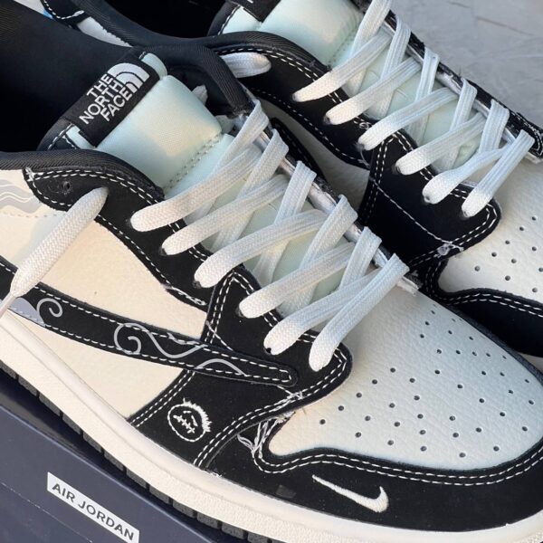 کفش نایک ایر جردن وان لو تراویس اسکات نورث فیس جدید Nike Air Jordan 1 Low Travis Scott x North Face New