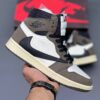 photo_2026-02-10_18-26-46 کفش نایک ایر جردن وان ساقدار رترو تراویس اسکات موکا Nike Air Jordan 1 Retro High Travis Scott Mocha