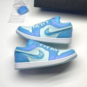 کفش نایک ایر جردن وان لو آکواریوم آبی Nike Air Jaordan 1 Low Aquarium Blue