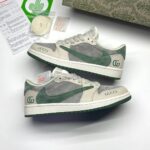 کفش نایک ایر جردن وان لو تراویس اسکات گوچی Nike Air Jordan 1 Low Travis Scott x Gucci