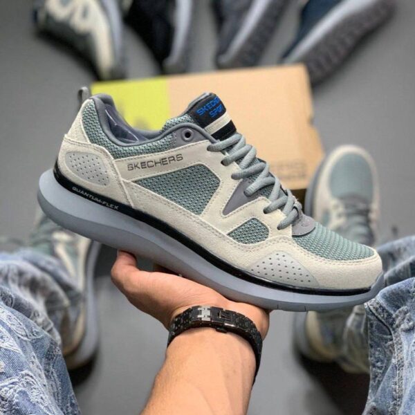 photo_2_2025-08-30_15-24-33 کفش اسکیچرز کوانتوم فلکس کرم طوسی Skechers Quantum Flex Cream Grey