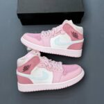 کفش نایک ایر جردن وان صورتی ساقدار Nike Air Jordan 1 High Pink