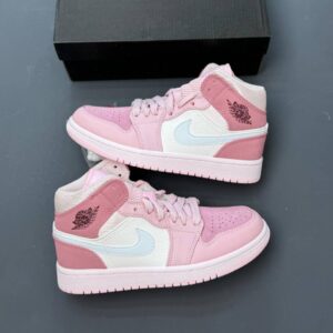 کفش نایک ایر جردن وان صورتی ساقدار Nike Air Jordan 1 High Pink