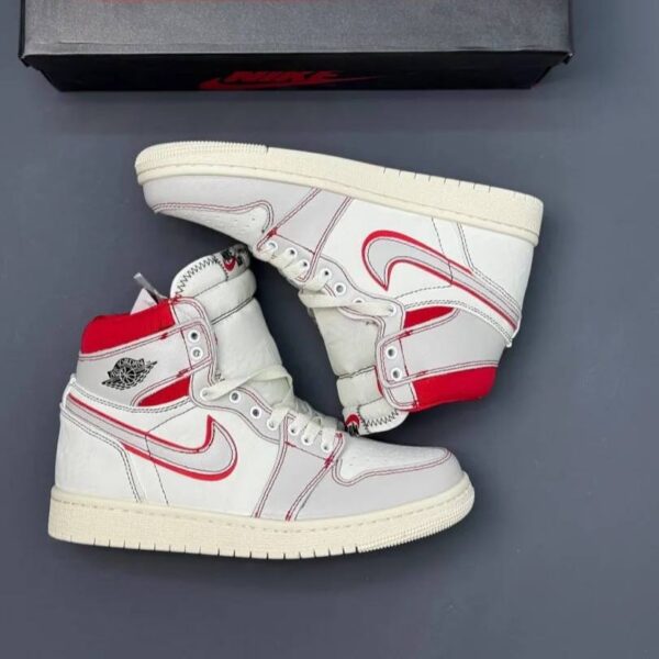 photo_2_2025-12-04_01-02-02 کفش نایک ایر جردن وان ساقدار رترو فانتوم جیم رد Nike Air Jordan 1 High Retro Phantom Gym Red