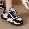 photo_2_2026-07-23_22-12-07 کتونی لژدار زنانه سفید مشکی فشن Women’s White Black Platform Fashion Sneakers