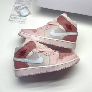 کفش نایک ایر جردن وان ساقدار دیجیتال پینک Nike Air Jordan 1 High Digital Pink