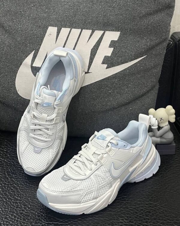 کفش نایک وی تو کی آبی سفید Nike V2K Blue White