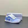 کفش نایک ایر جردن وان لو آبی باکس Nike Air Jordan 1 Low Blue Box