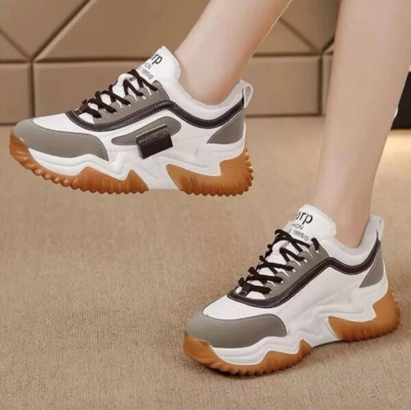 photo_3_2026-07-23_22-03-08 کتونی لژدار زنانه قهوهای فشن Women’s Brown Platform Fashion Sneakers