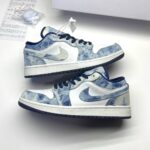 کفش نایک ایر جردن وان لو واشد دنیم Nike Air Jordan 1 Low Washed Denim