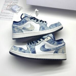 کفش نایک ایر جردن وان لو واشد دنیم Nike Air Jordan 1 Low Washed Denim