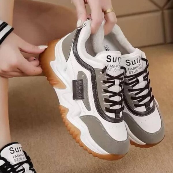 photo_4_2026-07-23_22-03-08 کتونی لژدار زنانه قهوهای فشن Women’s Brown Platform Fashion Sneakers
