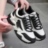 photo_4_2026-07-23_22-12-07 کتونی لژدار زنانه سفید مشکی فشن Women’s White Black Platform Fashion Sneakers