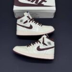 کفش نایک ایر جردن وان ساقدار امامنیر کرم قهوه‌ای Nike Air Jordan 1 High A Ma Maniére Cream Brown