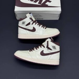 کفش نایک ایر جردن وان ساقدار امامنیر کرم قهوه‌ای Nike Air Jordan 1 High A Ma Maniére Cream Brown