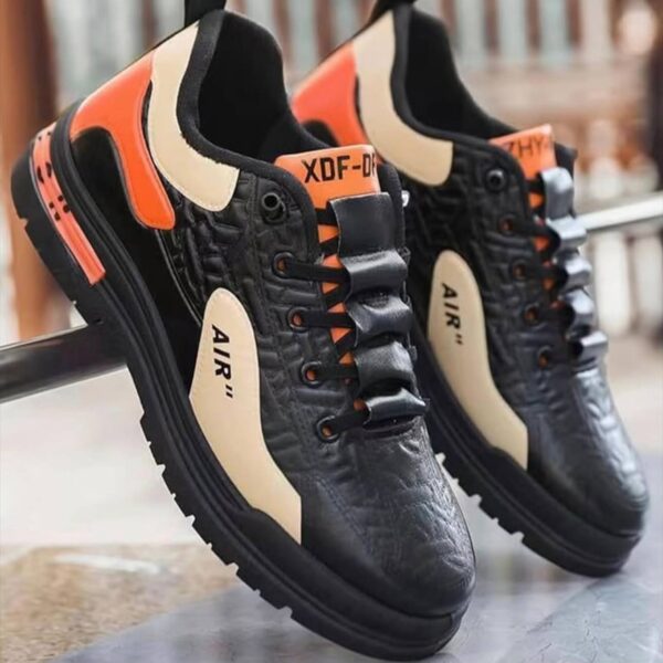 photo_5_2026-07-21_21-53-11 کتونی لژدار طبی مردانه ضد آب مشکی Men’s Waterproof Platform Orthopedic Sneakers Black