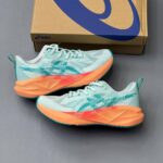 کفش اسیکس نووا بلاست ۵ فیروزه‌ای نارنجی Asics Novablast 5 Turquoise Orange