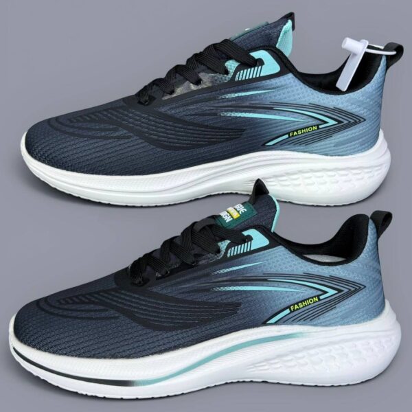 photo_6_2026-07-29_01-05-15 کتونی رانینگ مردانه اسپرت مشکی فیروزهای Men’s Black Turquoise Running Sneakers