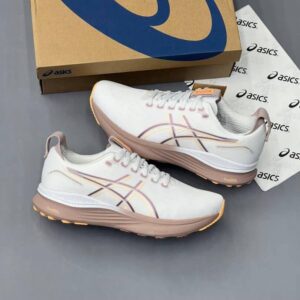 کفش رانینگ مردانه اسیکس ژل کایانو ۳۲ سفید قهوه‌ای ASICS Gel-Kayano 32 White Brown