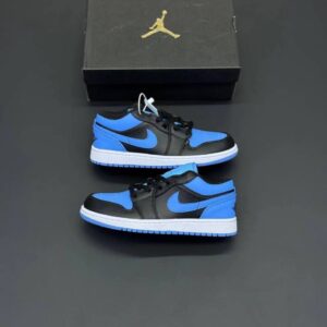 کفش نایک ایر جردن وان یونیورسیتی آبی مشکی Nike Air Jordan 1 University Blue Black