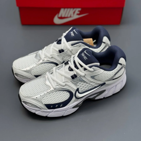 کفش نایک وی فایو کی ران سفید سرمه ای Nike V5K Run White Navy