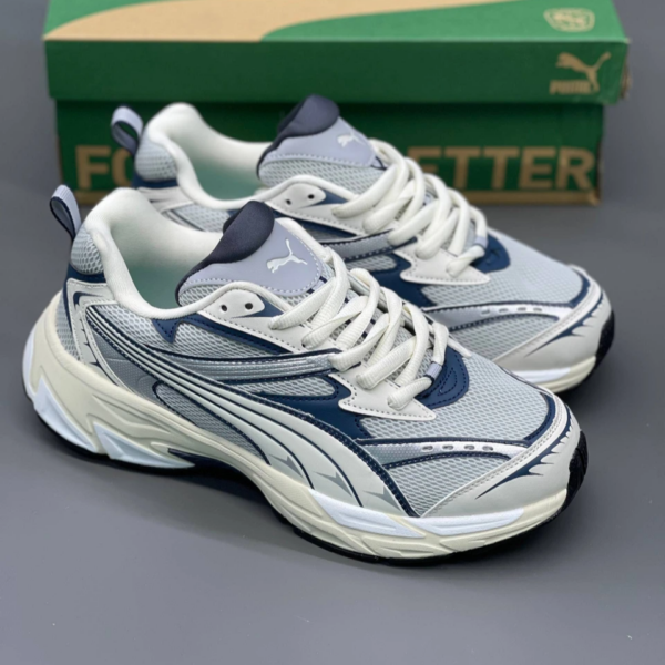 v22rri1m کفش پوما مورفیک یونیسکس آبی طوسی Puma Morphic Unisex Blue Grey
