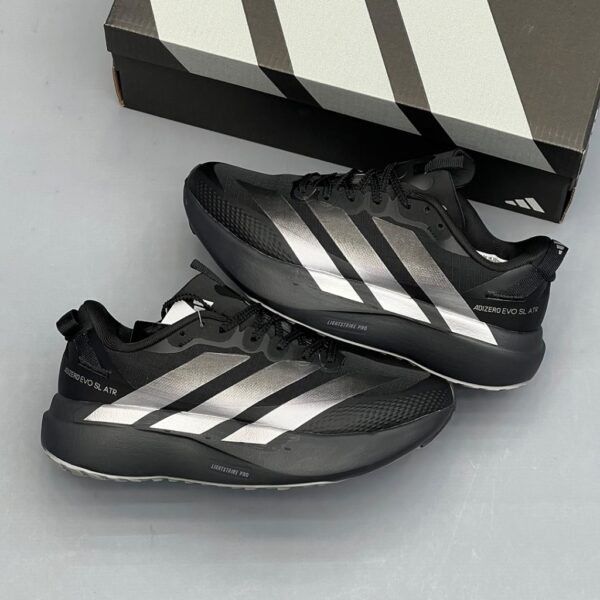 19520970 آدیداس آدیزیرو ایوو اسال ایتیآر مشکی سیلور متالیک adidas Adizero Evo SL ATR