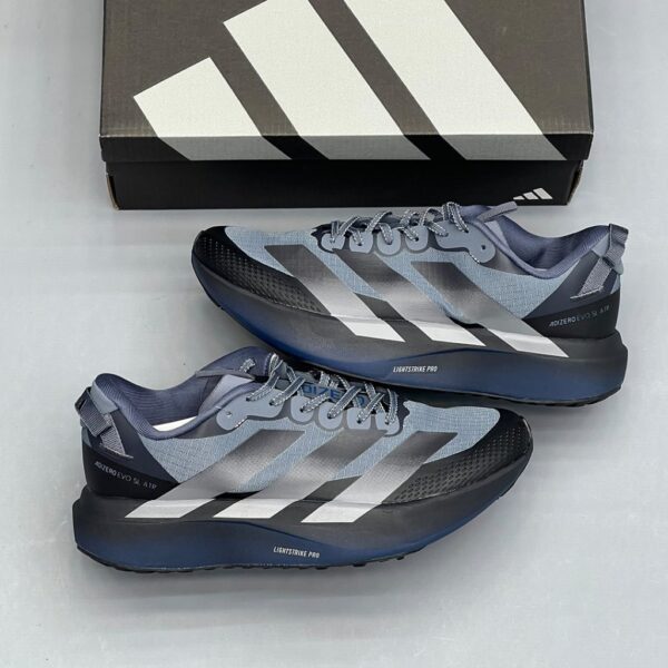 19541492 آدیداس آدیزیرو ایوو اسال ایتیآر مشکی خاکستری آبی adidas Adizero Evo SL ATR