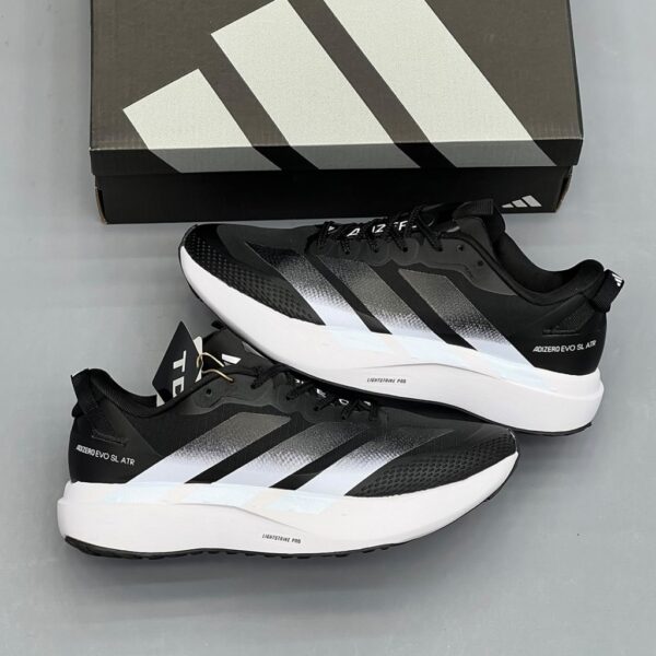 19548577 آدیداس آدیزیرو ایوو اسال ایتیآر مشکی سفید گریدینت adidas Adizero Evo SL ATR