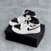 کفش نایک ایر جردن وان ساقدار کرم مشکی Nike Air Jordan 1 High Cream Black
