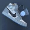 converted-10 کفش نایک ایر جردن وان ساقدار دیور گری Nike Air Jordan 1 High Dior Grey